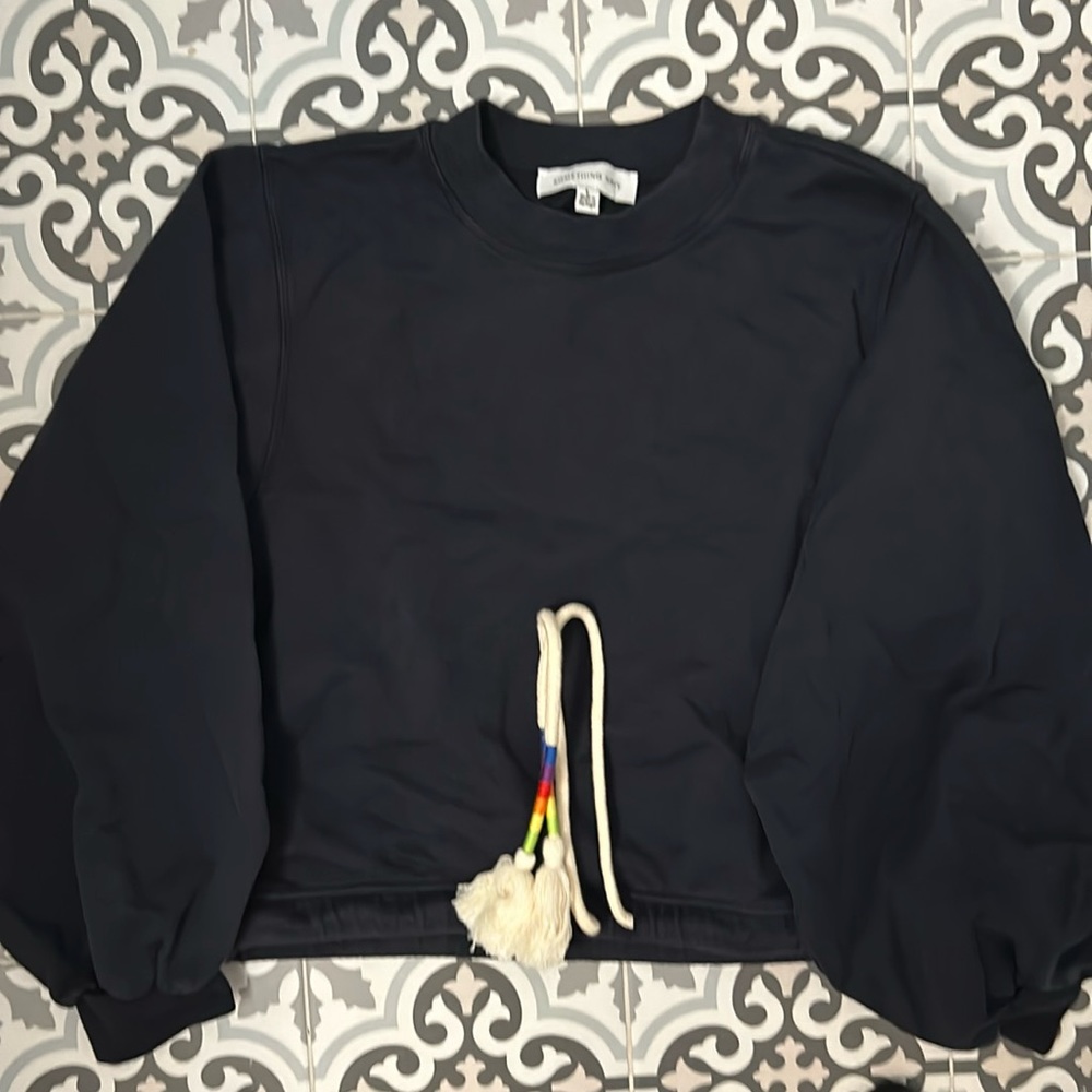 Black something navy sweatshirt sz large NBW